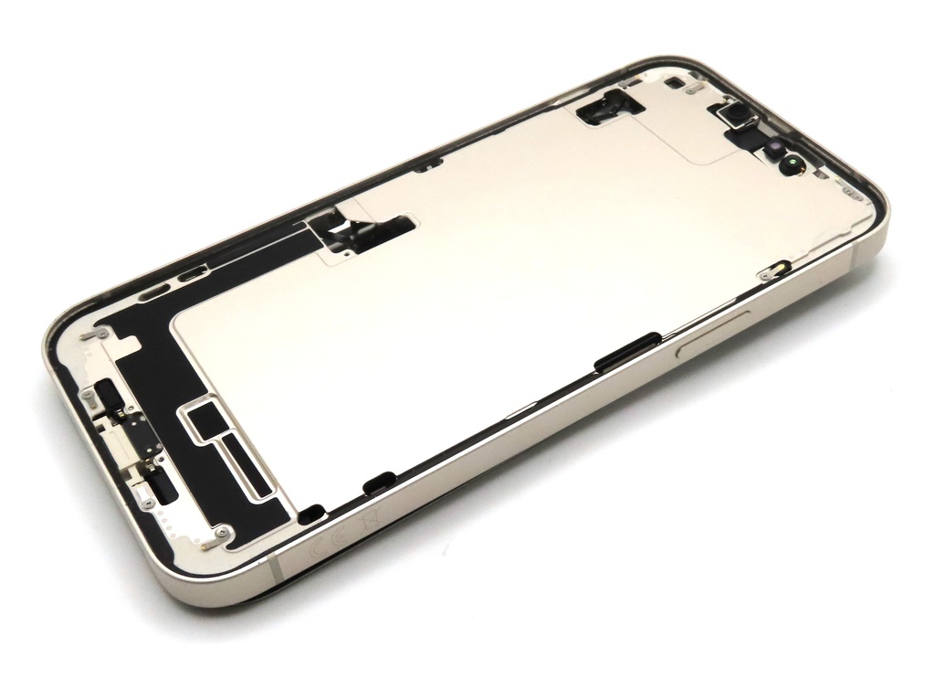 iPhone 14 Plus Back / Battery Cover + Small Parts - Starlight (Pulled - Grade B)