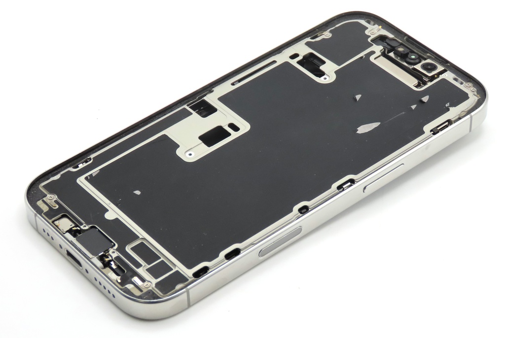 Apple iPhone 16 Pro Back / Battery Cover + Small Parts - White Titanium (Grade B)