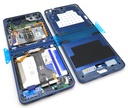 Samsung SM-F766 Galaxy Z Flip7 Display Frame + Battery Assembly - Blue Shadow