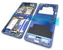 Samsung SM-F766 Galaxy Z Flip7 Display Frame + Battery Assembly - Blue Shadow