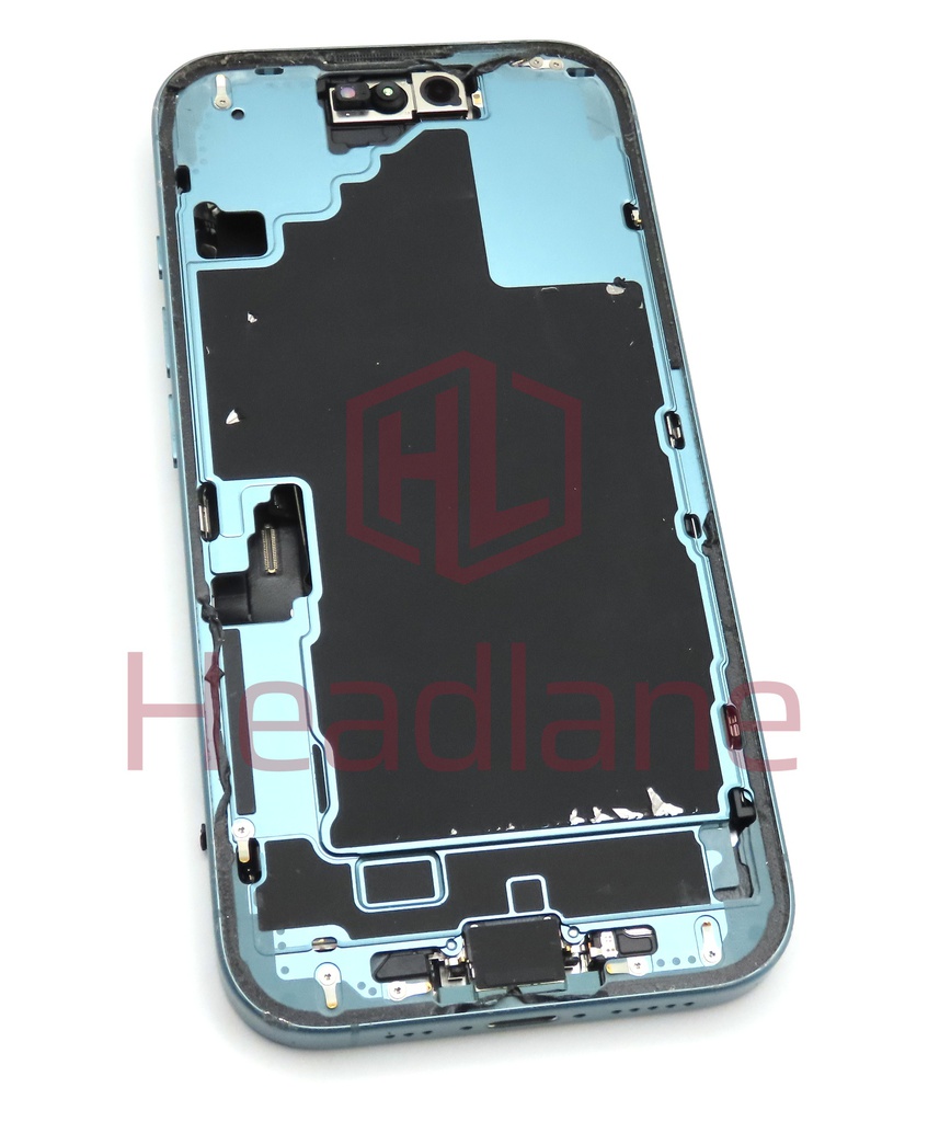 Apple iPhone 16 Back / Battery Cover + Small Parts - Teal (Pulled - Grade C) (No Camera)
