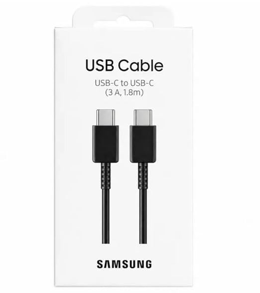 Samsung EP-DX310JBEGEU USB-C to USB-C Cable 60W 3A 1.8m - Black (Retail Packed)