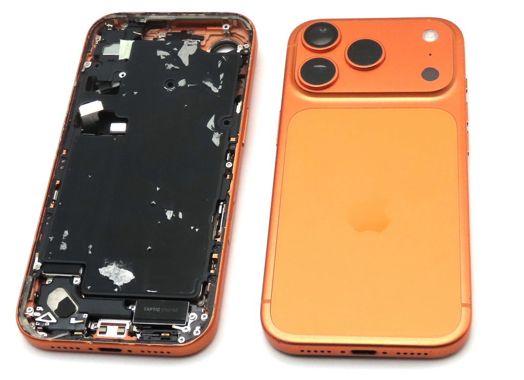 Apple iPhone 17 Pro Back / Battery Cover + Small Parts - Cosmic Orange (Pulled - Grade C) (No Camera)