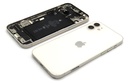 iPhone 12 Back / Battery Cover + Small Parts - White (Pulled - Grade C) (No Camera)