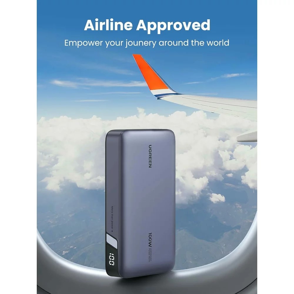 UGREEN PB720 Nexode 20000mAh 100W QC + PD Powerbank - Grey