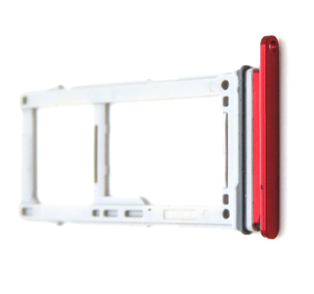 Samsung SM-G970 Galaxy S10E SIM / Memory Card Tray (Hybrid / Dual SIM) - Cardinal Red