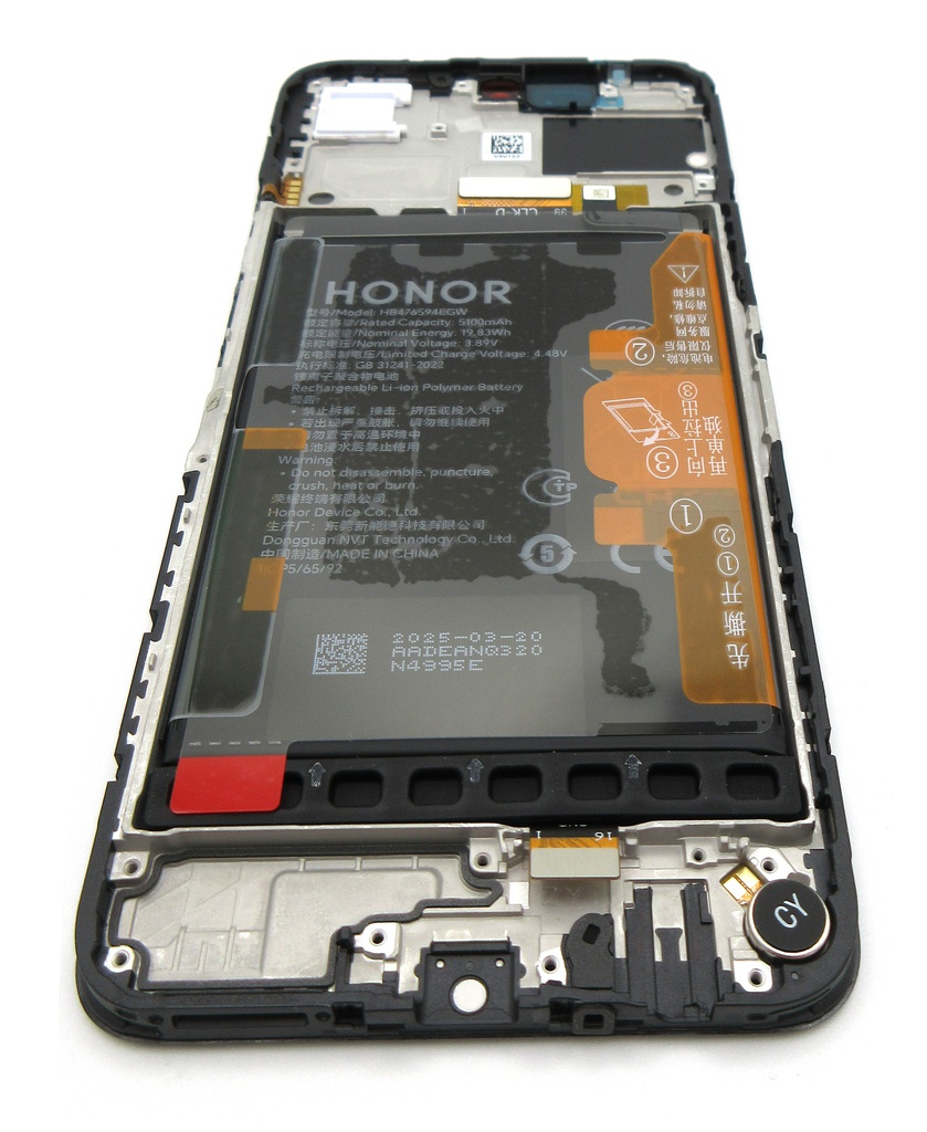 Honor X7c 5G / 200 Smart LCD Display / Screen + Touch + HB476594EGW Battery - Black