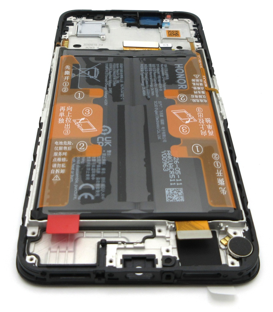 Honor X7d 4G / X7d 5G / 400 Smart 4G / 400 Smart 5G LCD Display / Screen + Touch + HB5168A4EW-B Battery Assembly