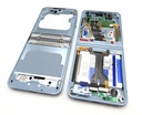 Samsung SM-F741 Galaxy Z Flip6 5G Display Frame + Battery Assembly -  Blue