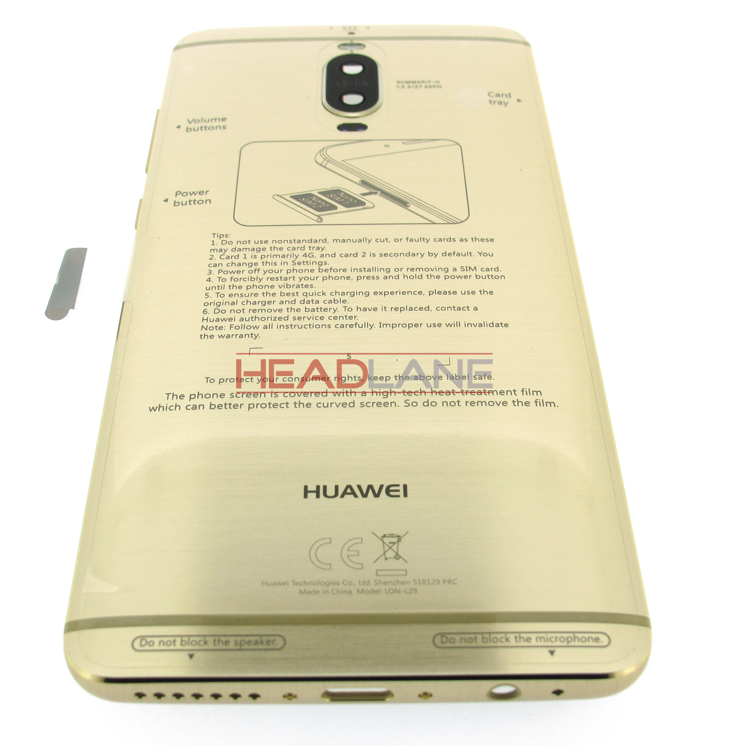 Huawei Mate 9 Pro Battery Cover - Gold