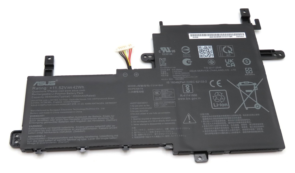 Asus Vivobook 15 K513 S513 S533 X513 C31N1842 42Wh 11.52V 3640mAh Battery