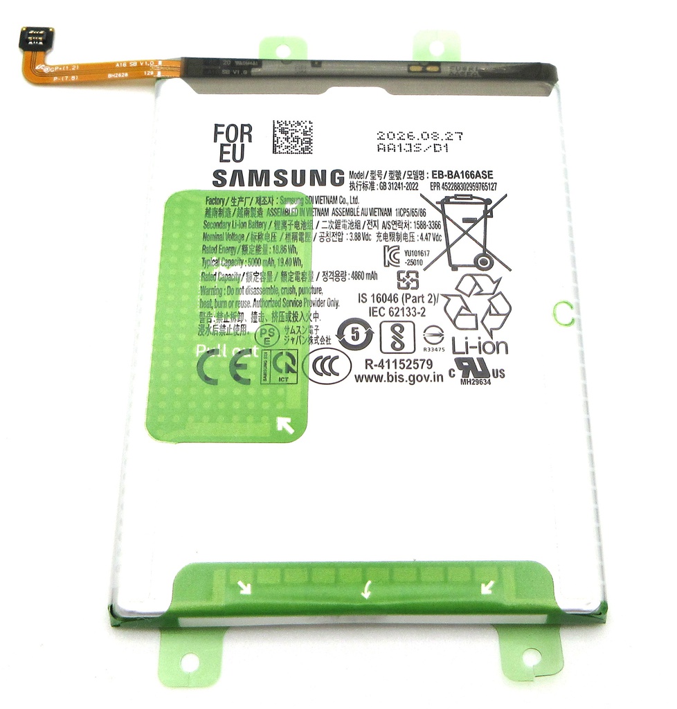 Samsung SM-A165 A166 A266 A175 A176 A185 A276 Galaxy A16 4G / 5G A26 5G/ A17 4G / A17 5G / A18 4G / A27 5G EB-BA166ASE 4860mAh Battery