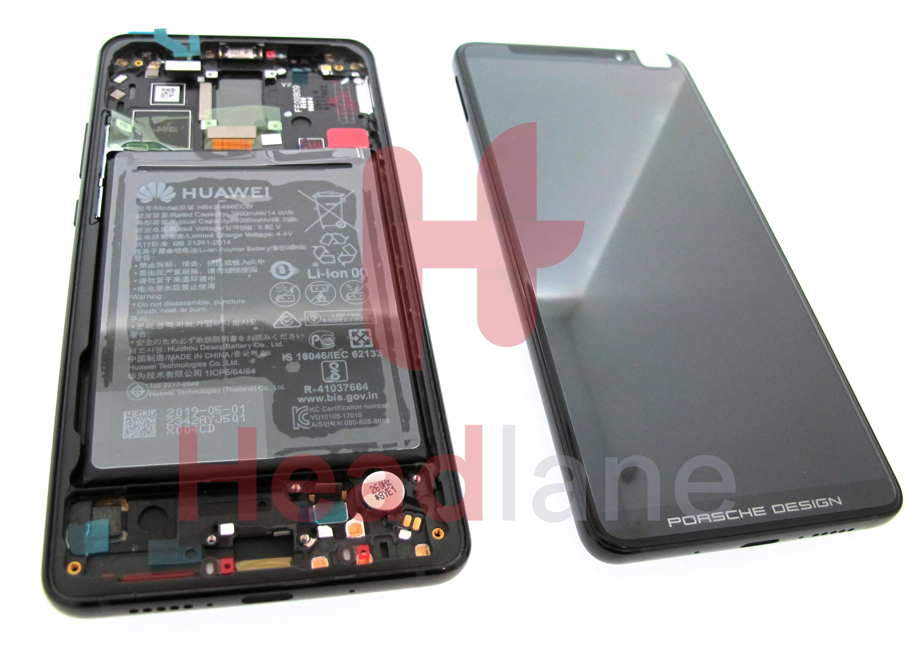 Huawei Mate 10 Pro LCD Display / Screen + Touch + Battery - Porsche Design / Black