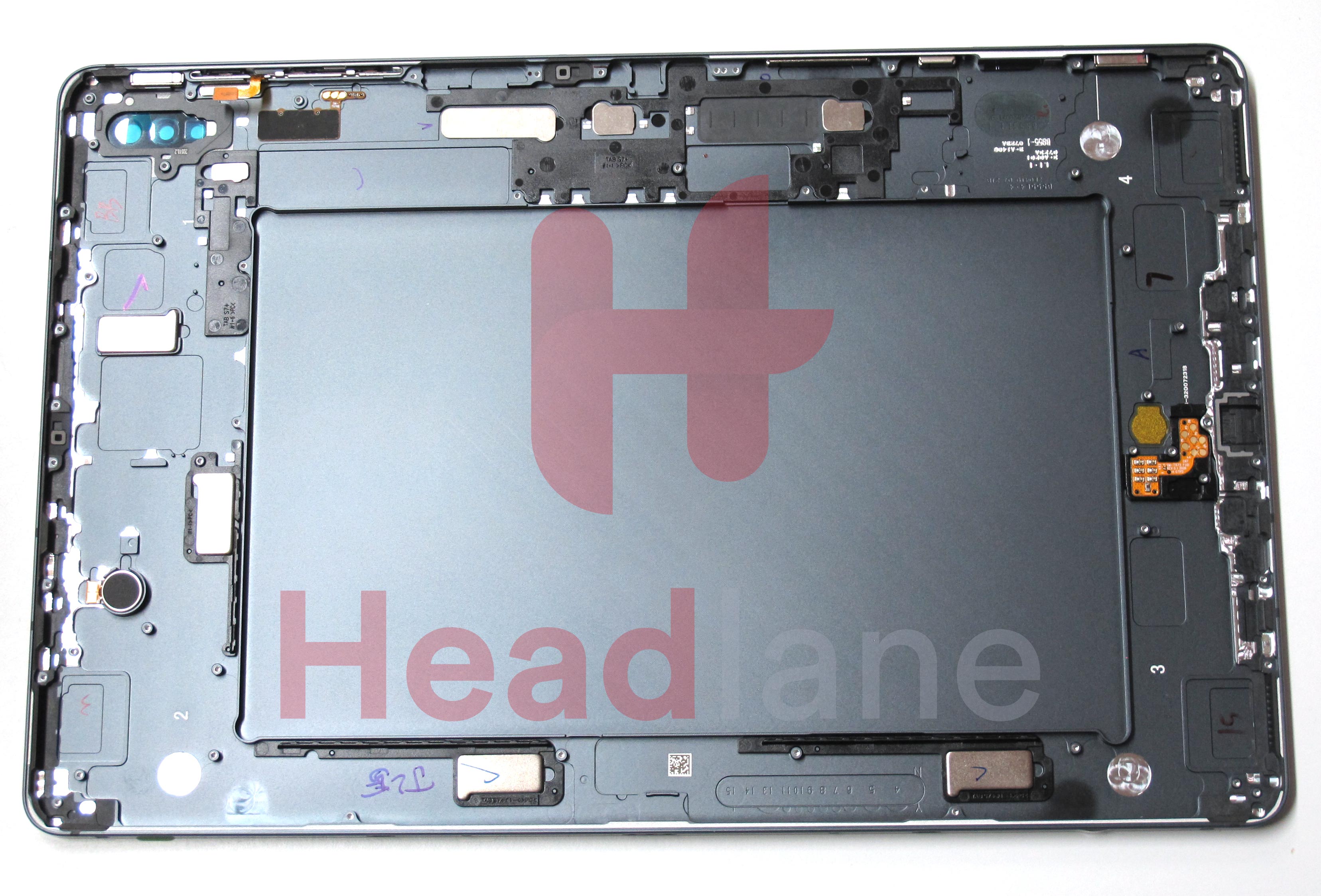 Samsung SM-T970 SM-T976 Galaxy Tab S7+ 12.4&quot; Back Cover - Black