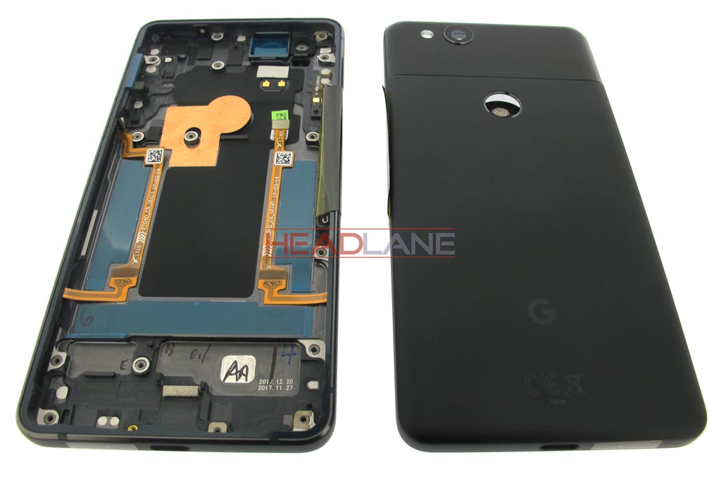 Google Pixel 2 Battery / Back Cover + Edge Sensor - Black