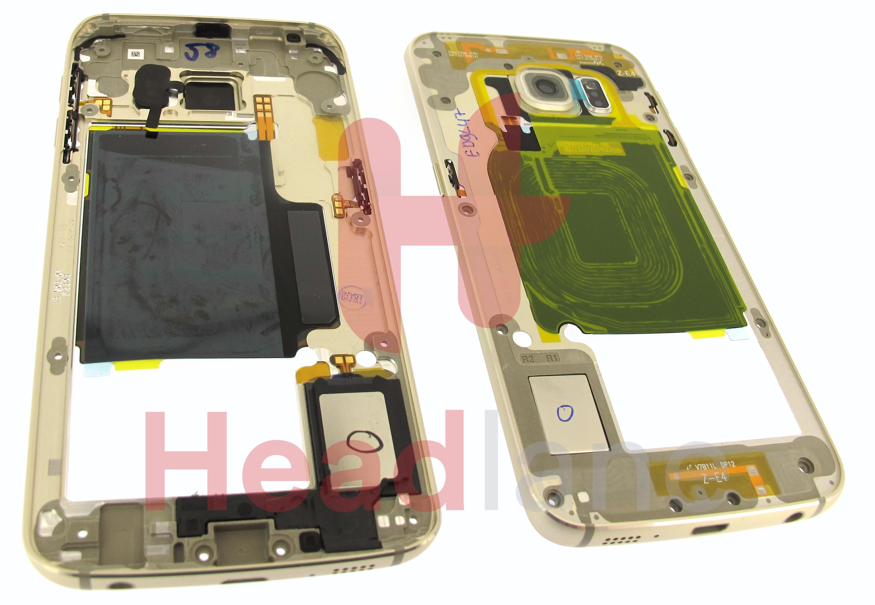 Samsung SM-G925 Galaxy S6 Edge Middle Cover / Chassis - Gold