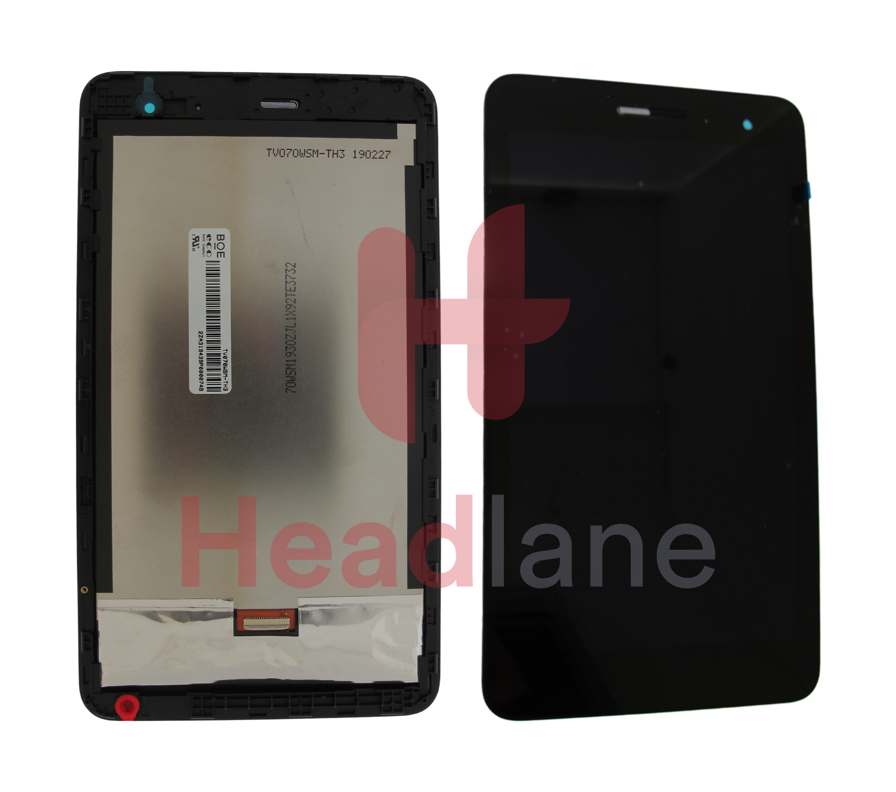 Huawei MediaPad T2 7.0&quot; Front Cover + Touch Panel / Digitizer - Silver