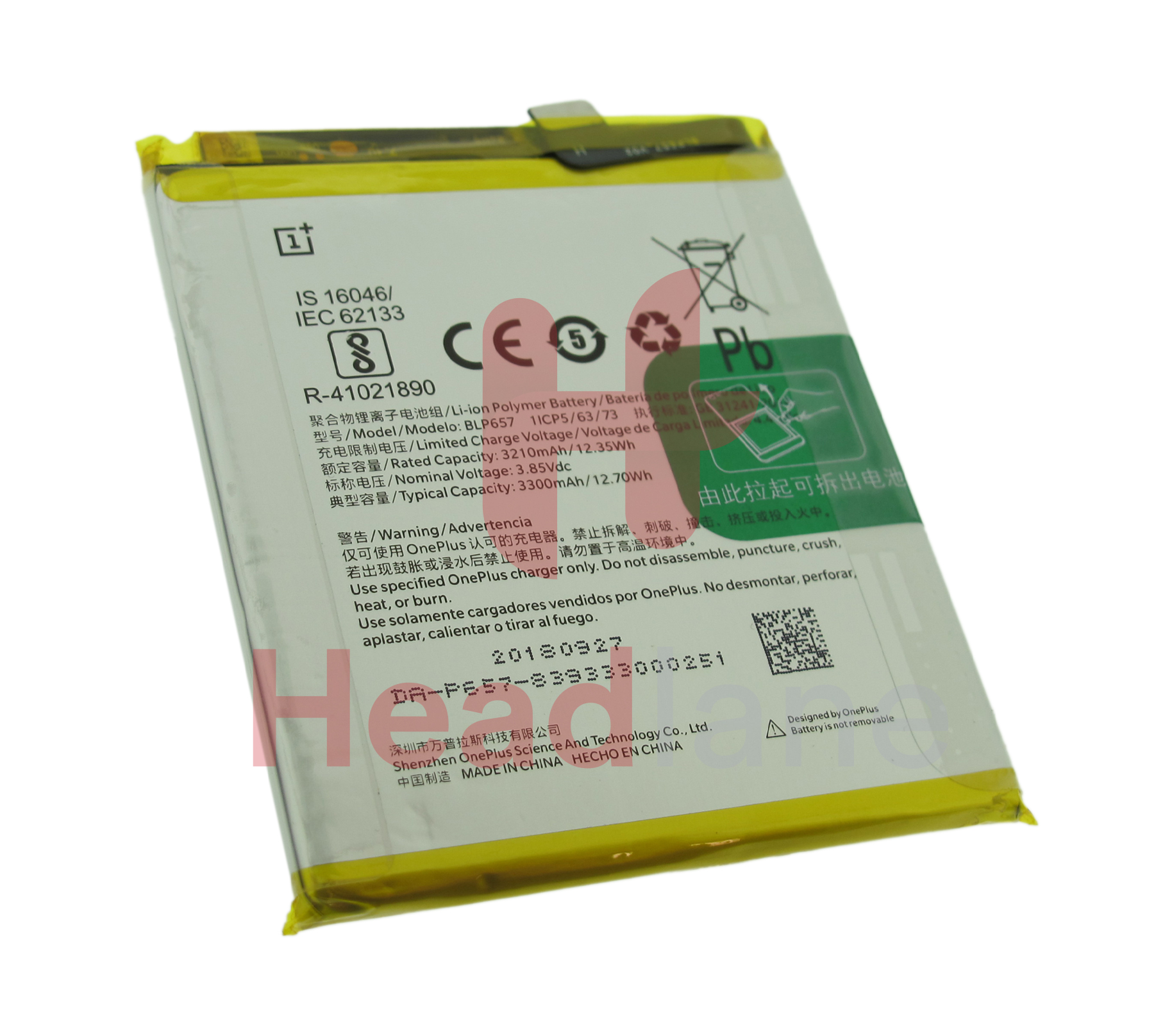 OnePlus 6 BLP657 3300mAh Internal Battery