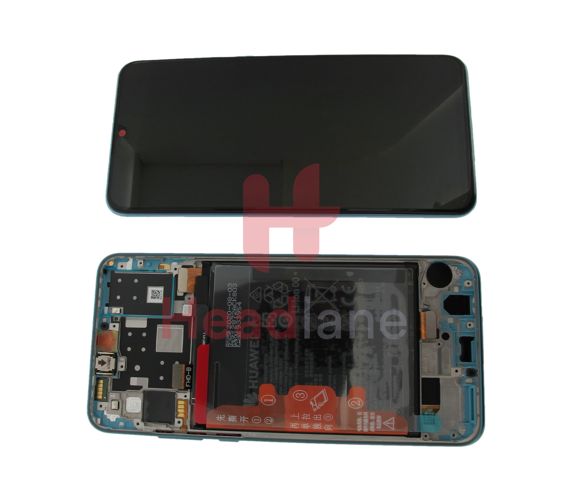 Huawei P30 Lite LCD Display / Screen + Touch + Battery Assembly - Breathing Crystal