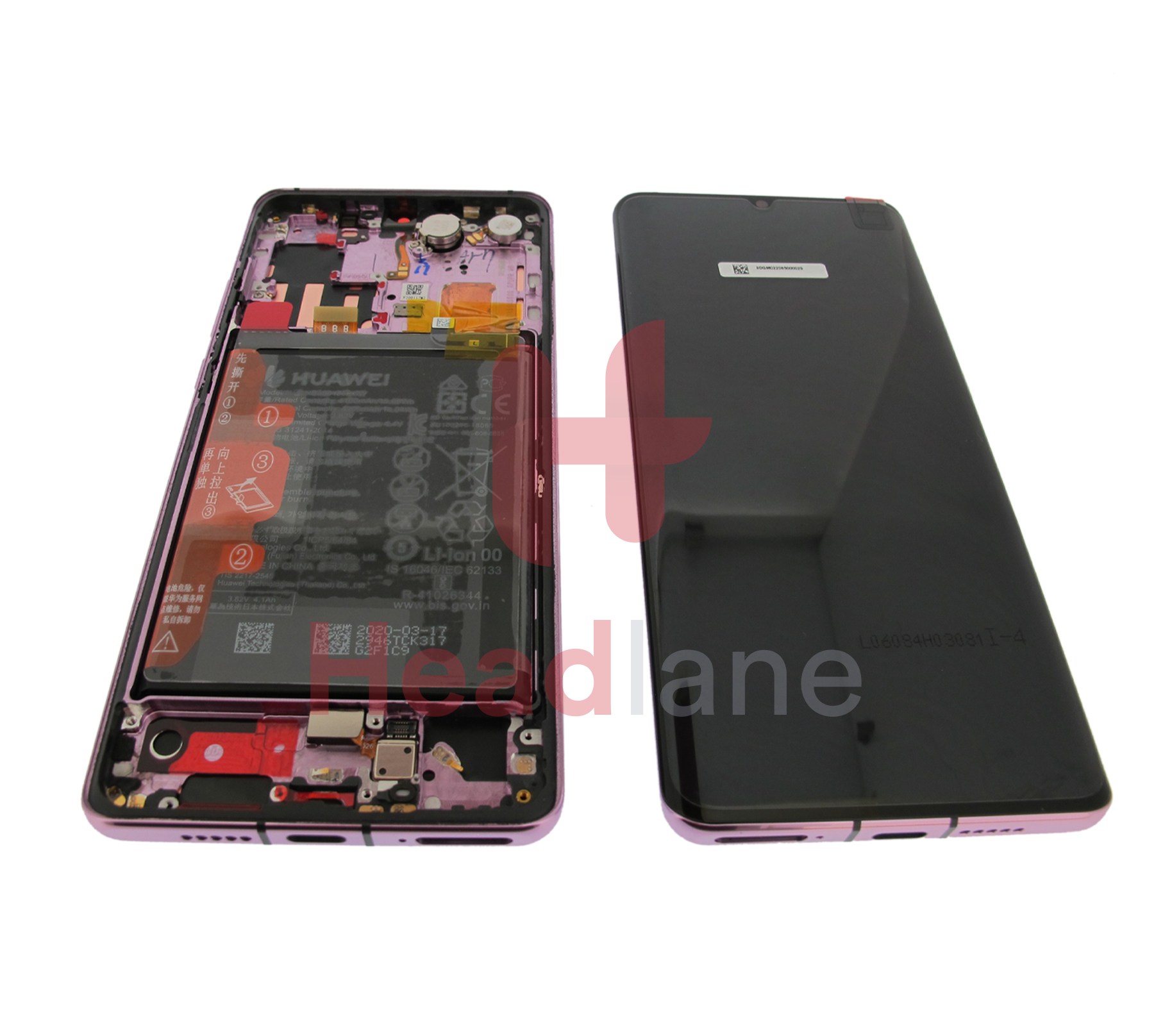 Huawei P30 Pro LCD Display / Screen + Touch + Battery - Lavender