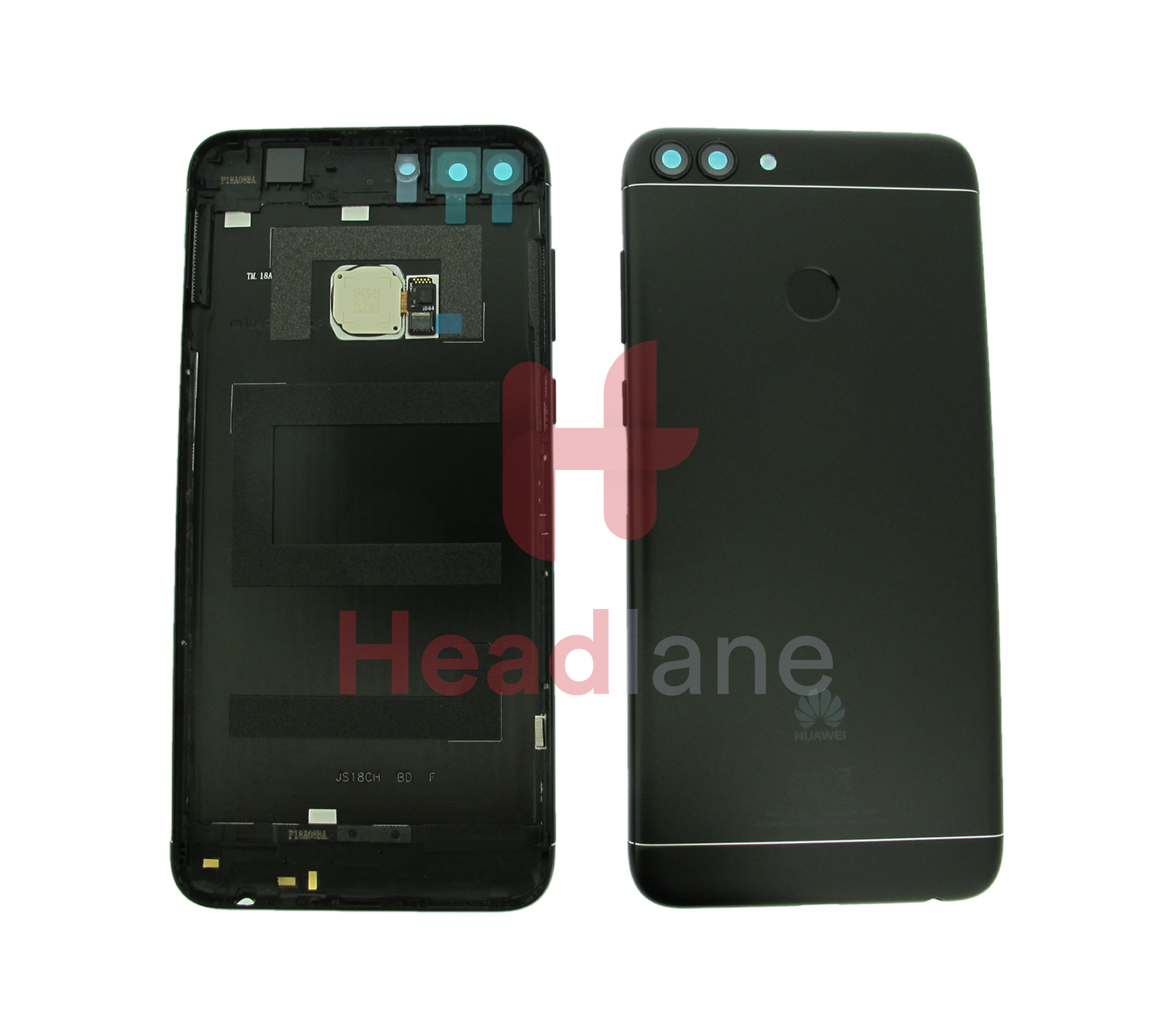 Huawei P Smart Battery Cover + Fingerprint Sensor - Black