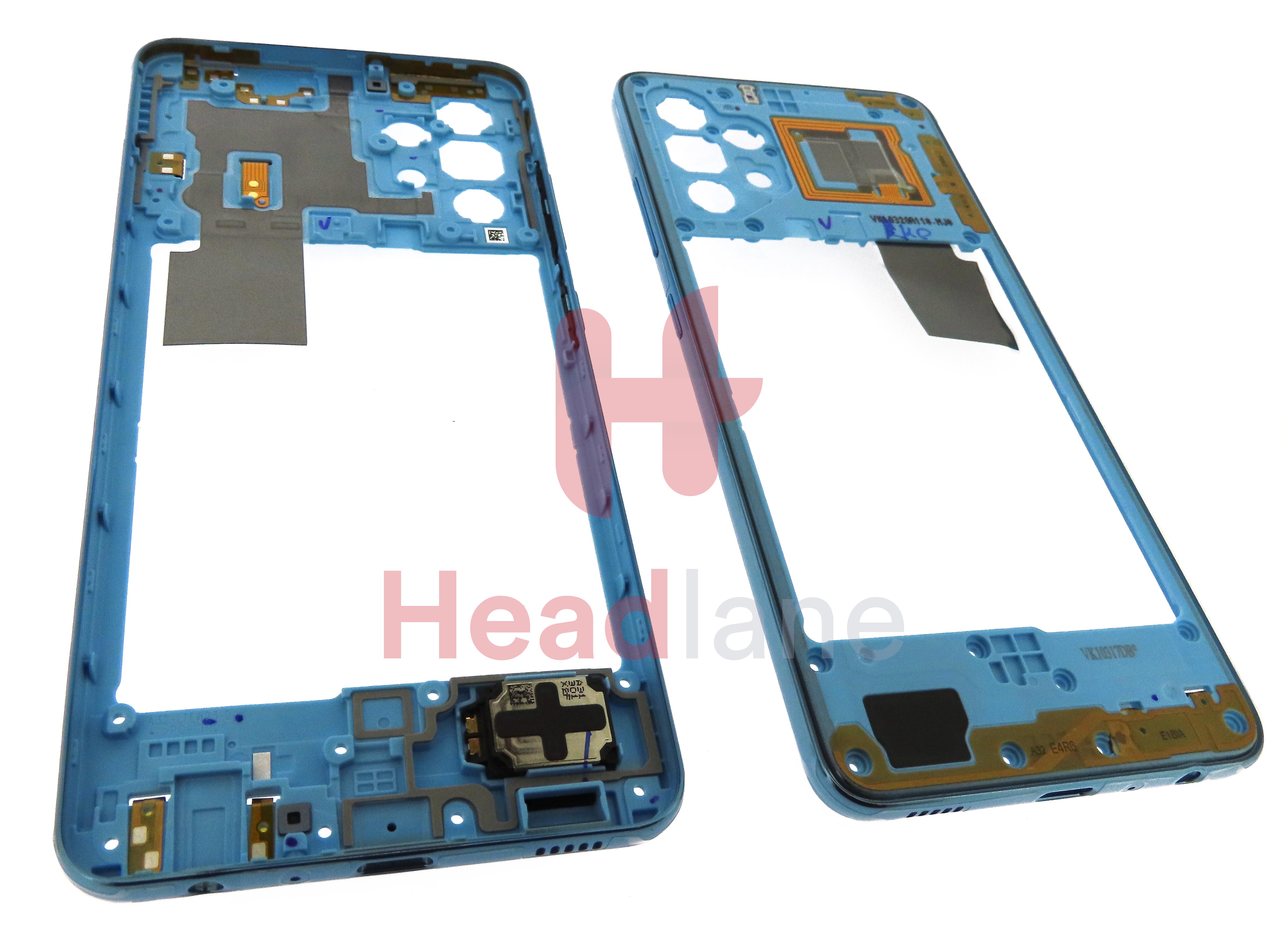 Samsung SM-A325 Galaxy A32 4G Middle Cover / Chassis - Blue