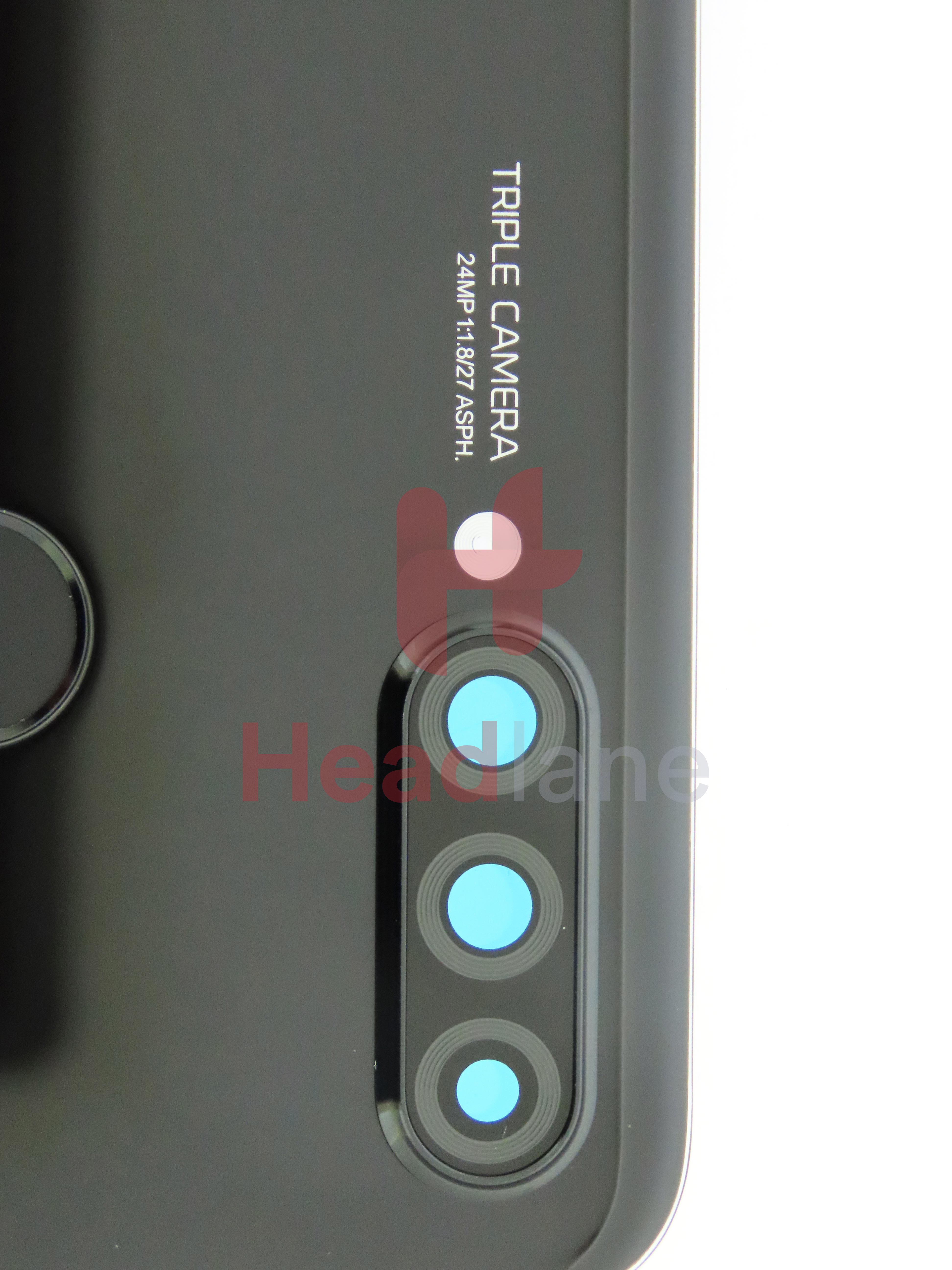 Huawei P30 Lite Back / Battery Cover + Fingerprint Sensor - Black (MAR-LX1M 24MP Rear Camera)
