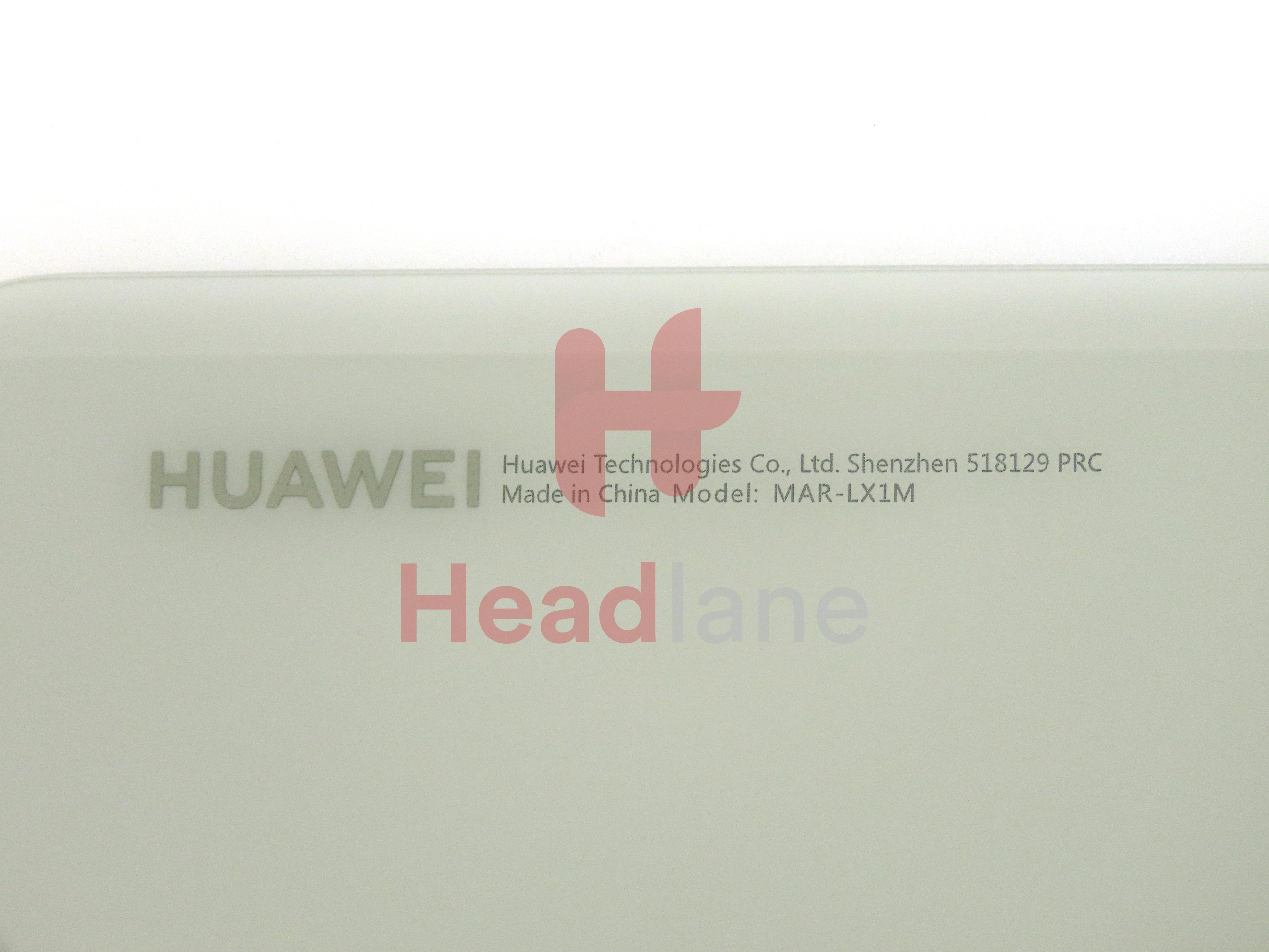 Huawei P30 Lite Back / Battery Cover + Fingerprint Sensor - White (MAR-LX1M 24MP Rear Camera)