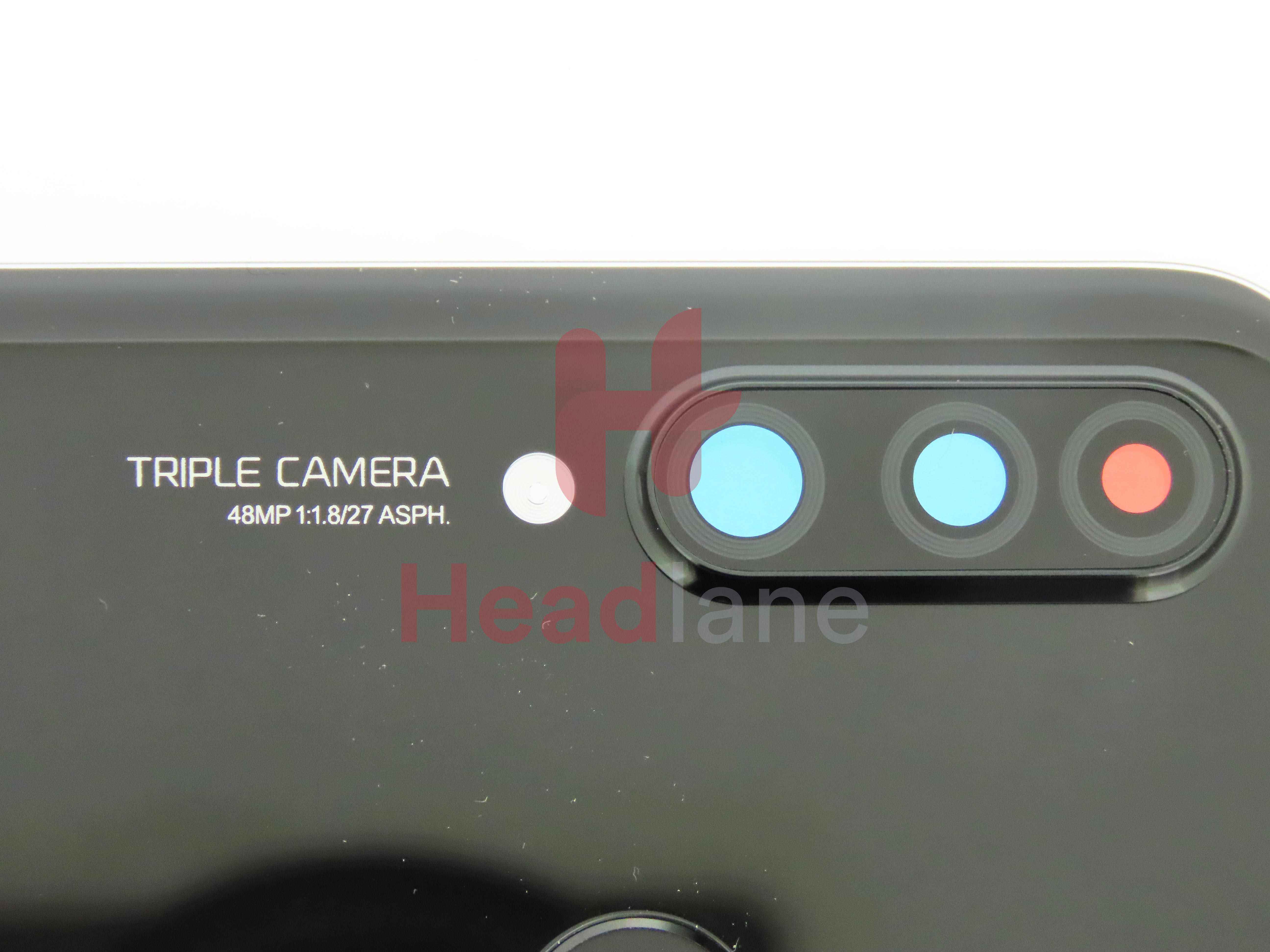 Huawei P30 Lite Back / Battery Cover + Fingerprint Sensor - Black (MAR-LX1A 48MP Rear Camera)