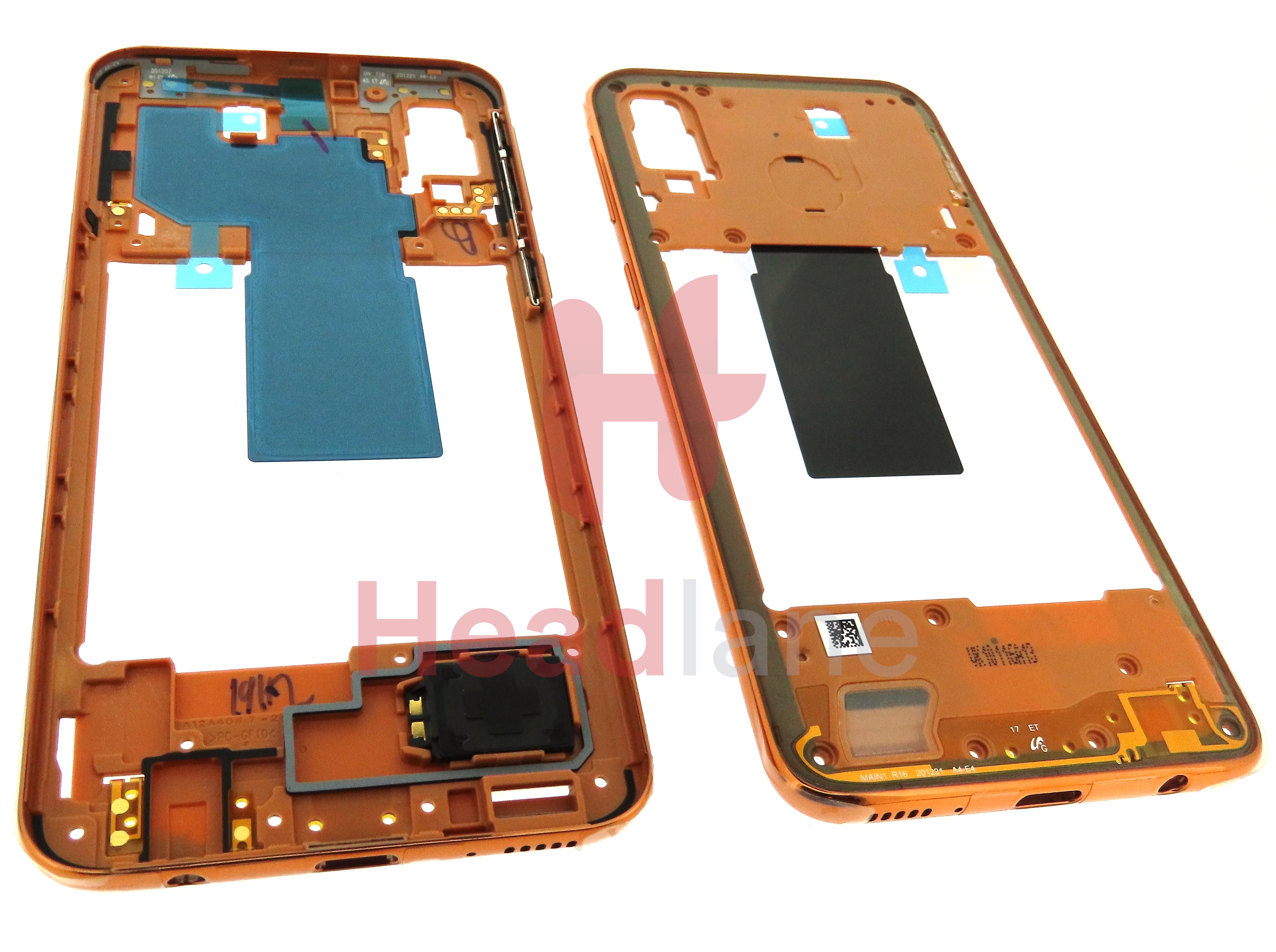 Samsung SM-A405 Galaxy A40 Middle Cover / Chassis - Orange