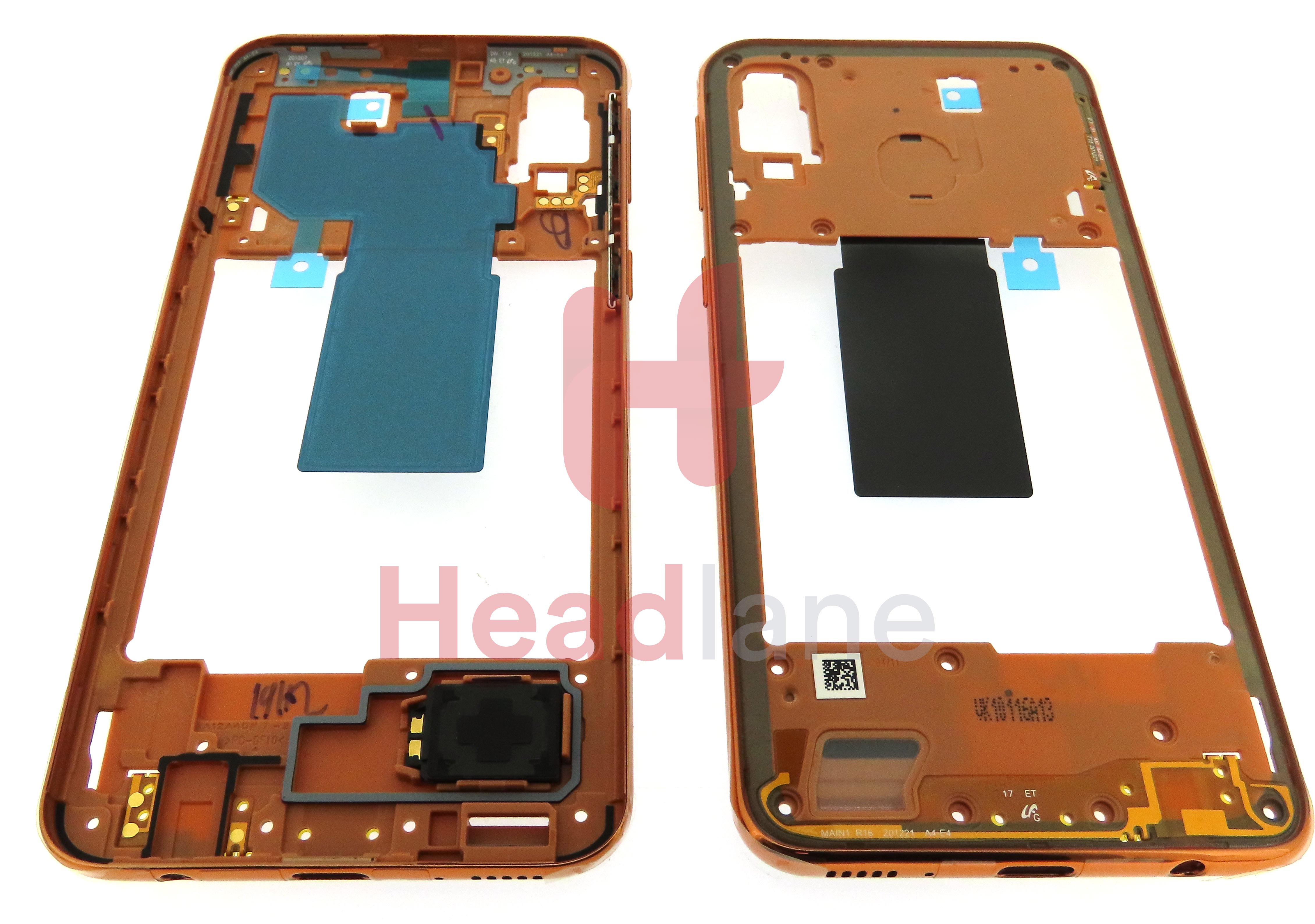 Samsung SM-A405 Galaxy A40 Middle Cover / Chassis - Orange