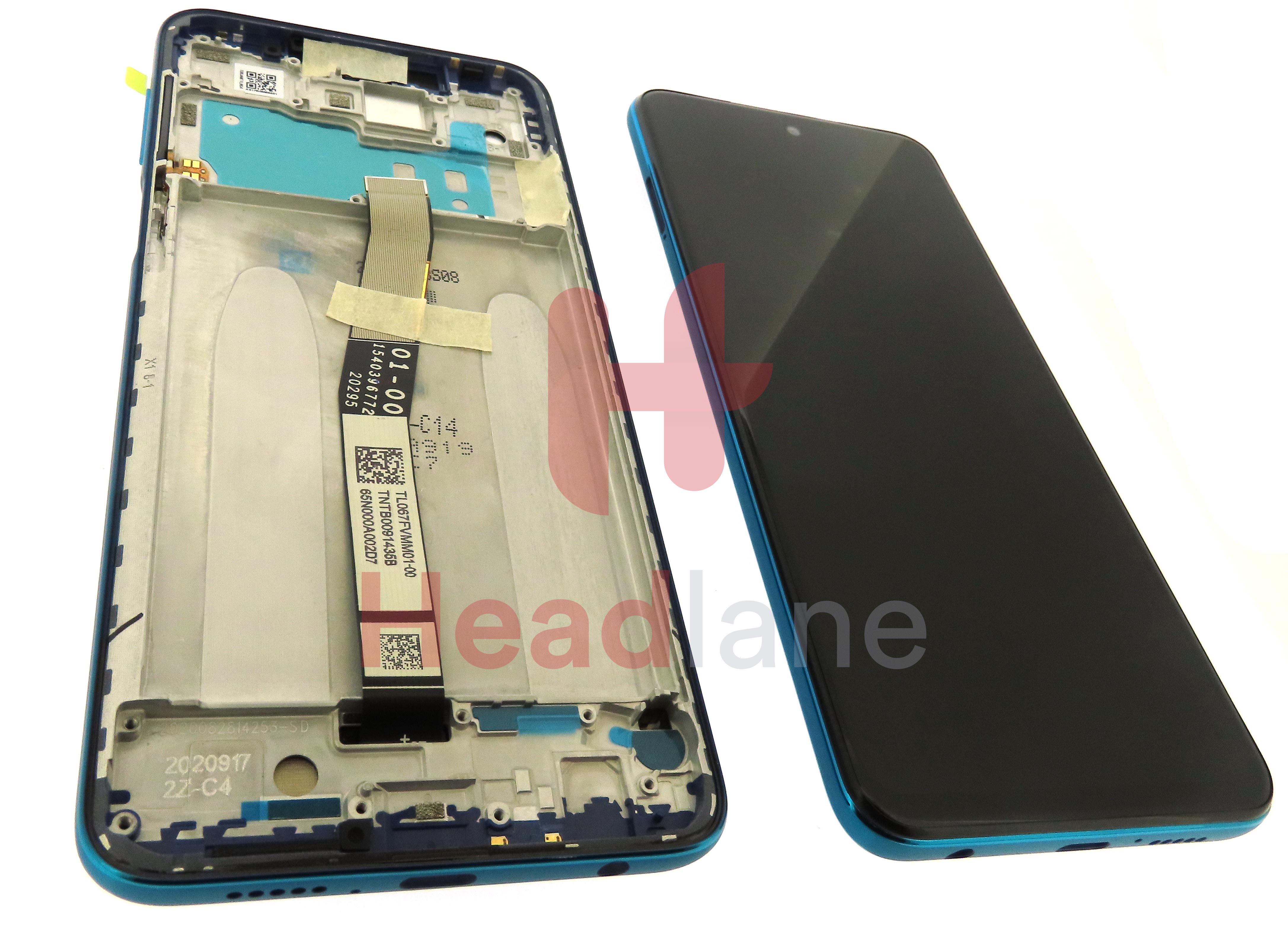 Xiaomi Redmi Note 9S LCD Display / Screen + Touch - Blue