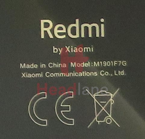 Xiaomi Redmi Note 7 Back / Battery Cover - Black