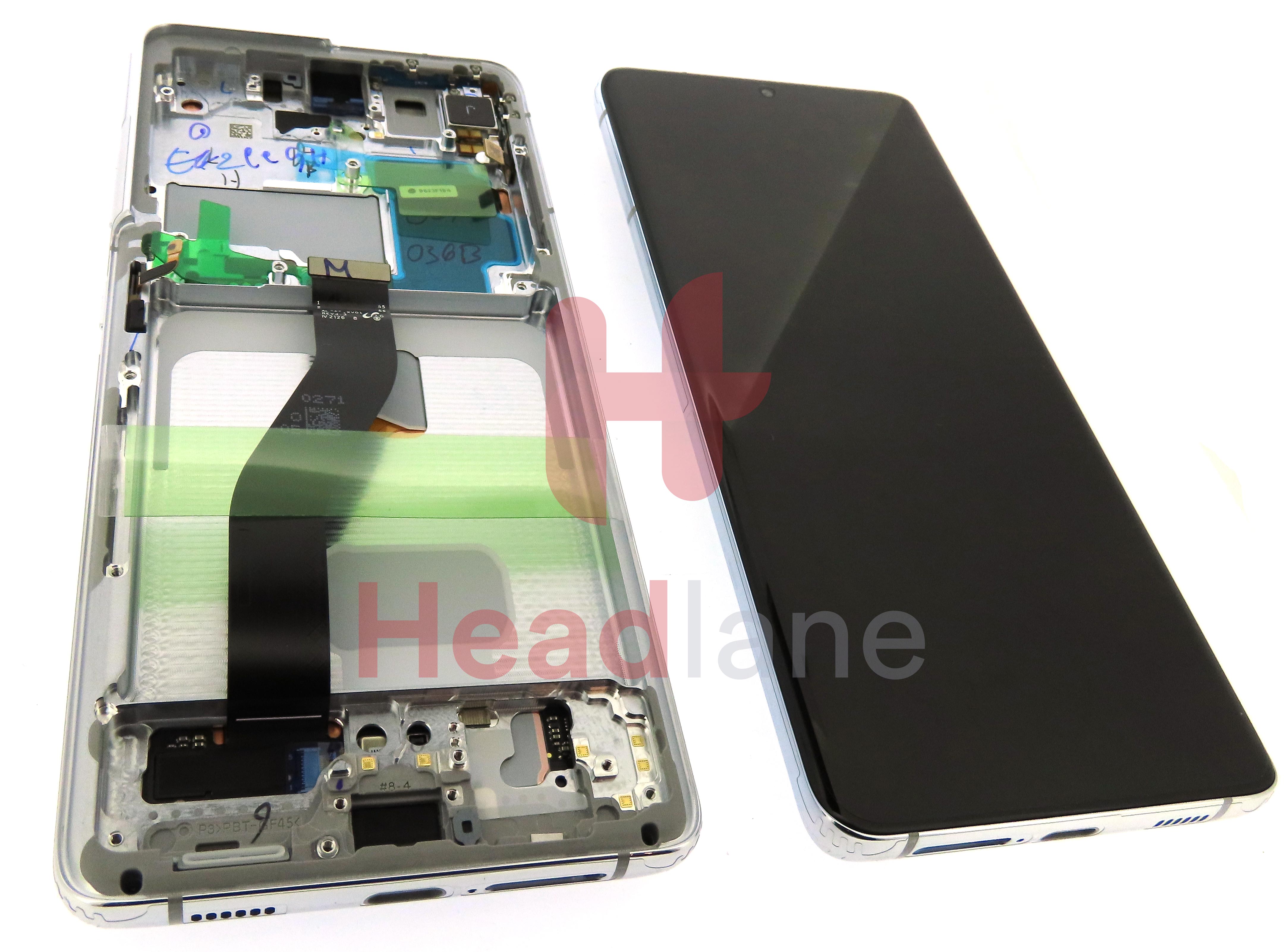 Samsung SM-G998 Galaxy S21 Ultra 5G LCD Display / Screen + Touch - Phantom Silver (No Camera)