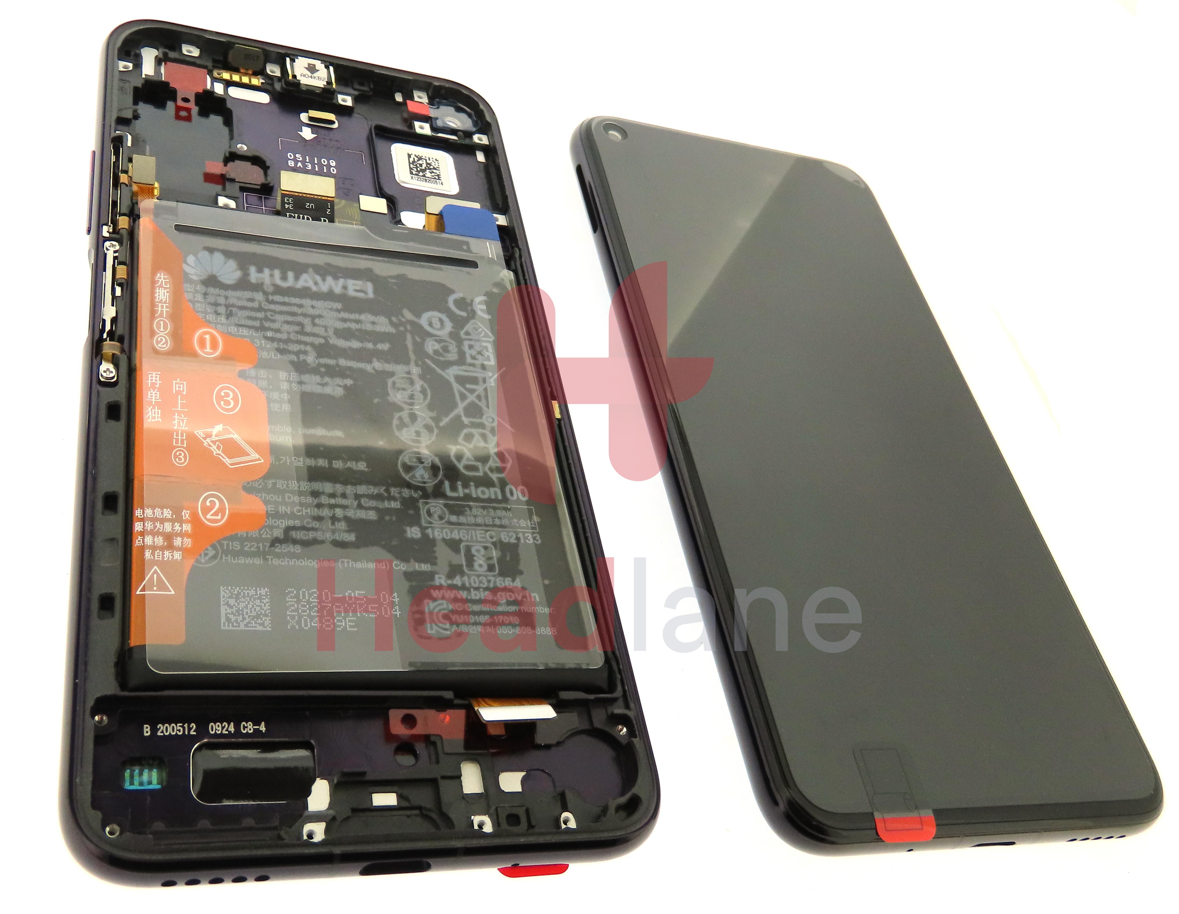 Huawei Honor 20 Pro LCD Display / Screen + Touch + Battery - Phantom Black