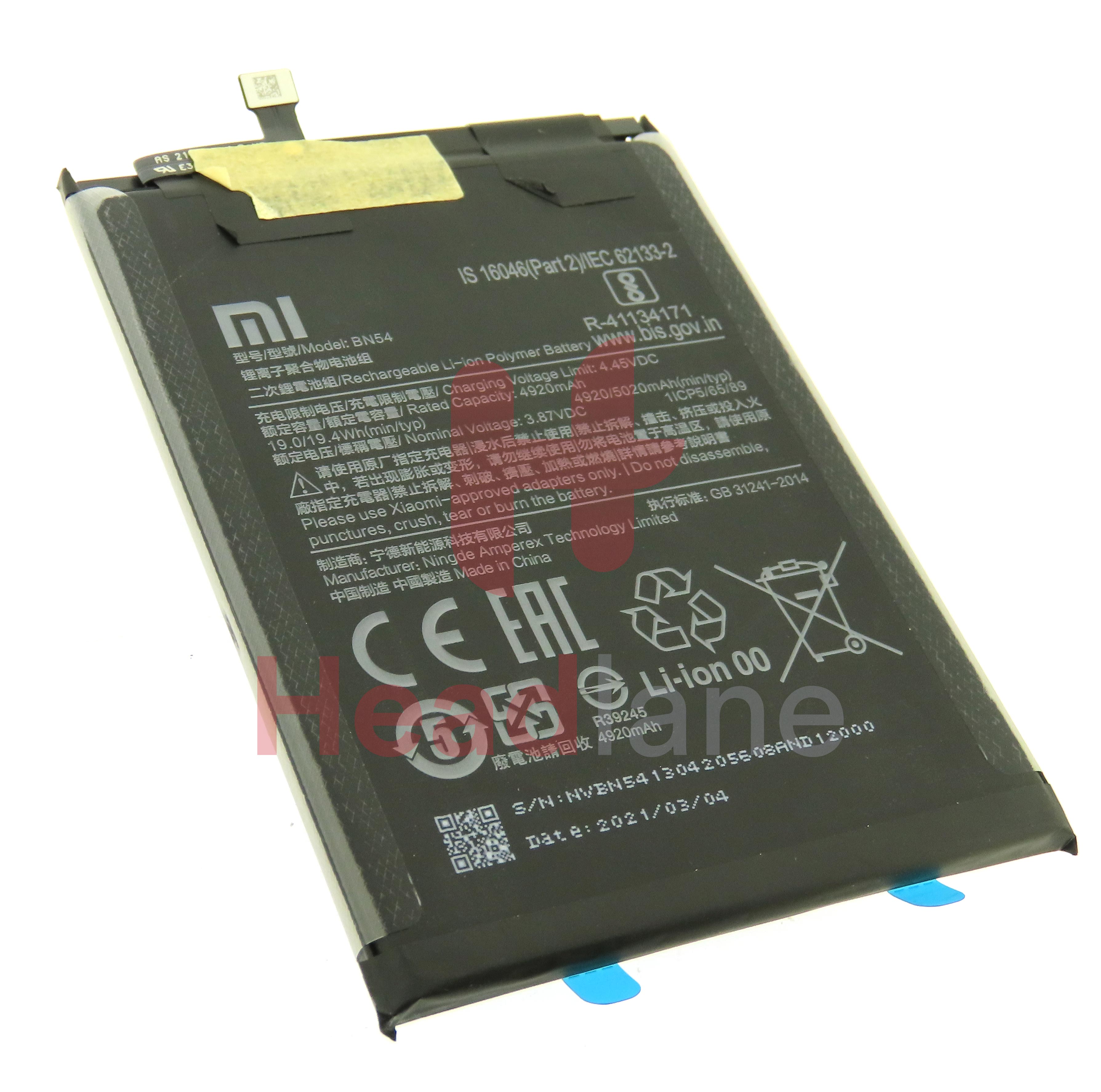 Xiaomi Redmi Note 9 BN54 5020mAh Internal Battery