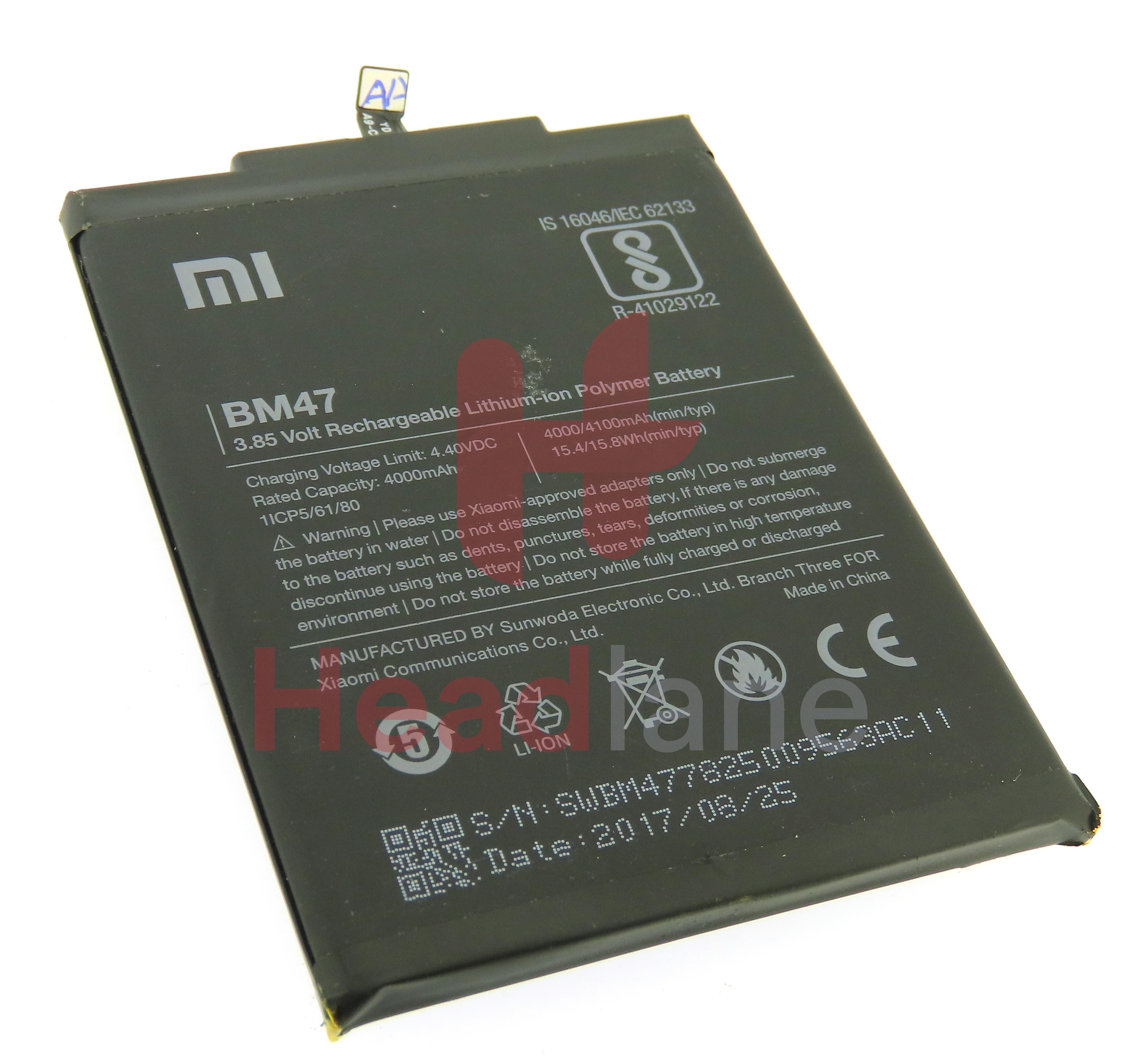 Xiaomi Redmi 4X Redmi 3 BM47 4100mAh Internal Battery