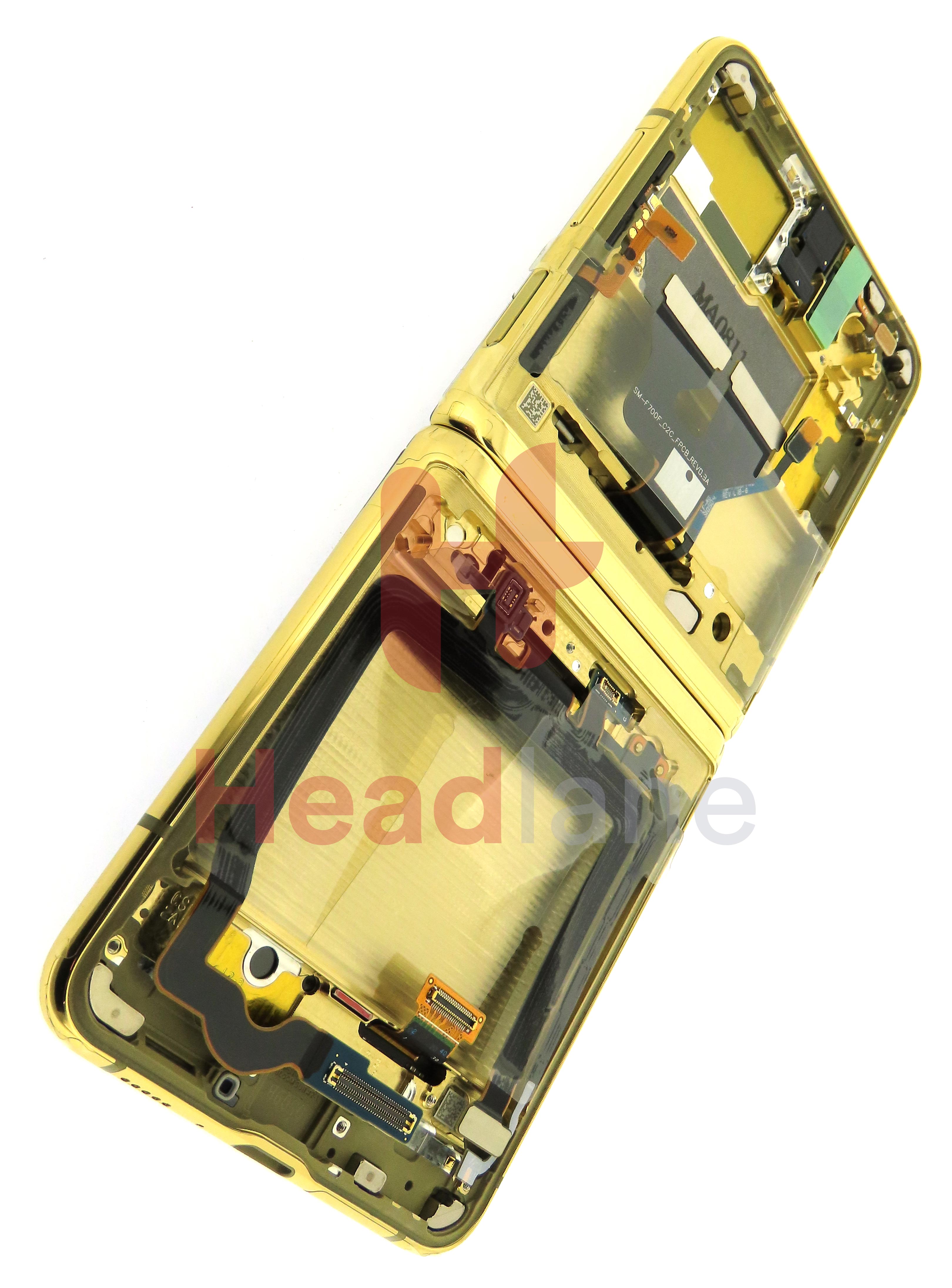 Samsung SM-F700 Galaxy Z Flip LCD Display / Screen + Touch - Gold