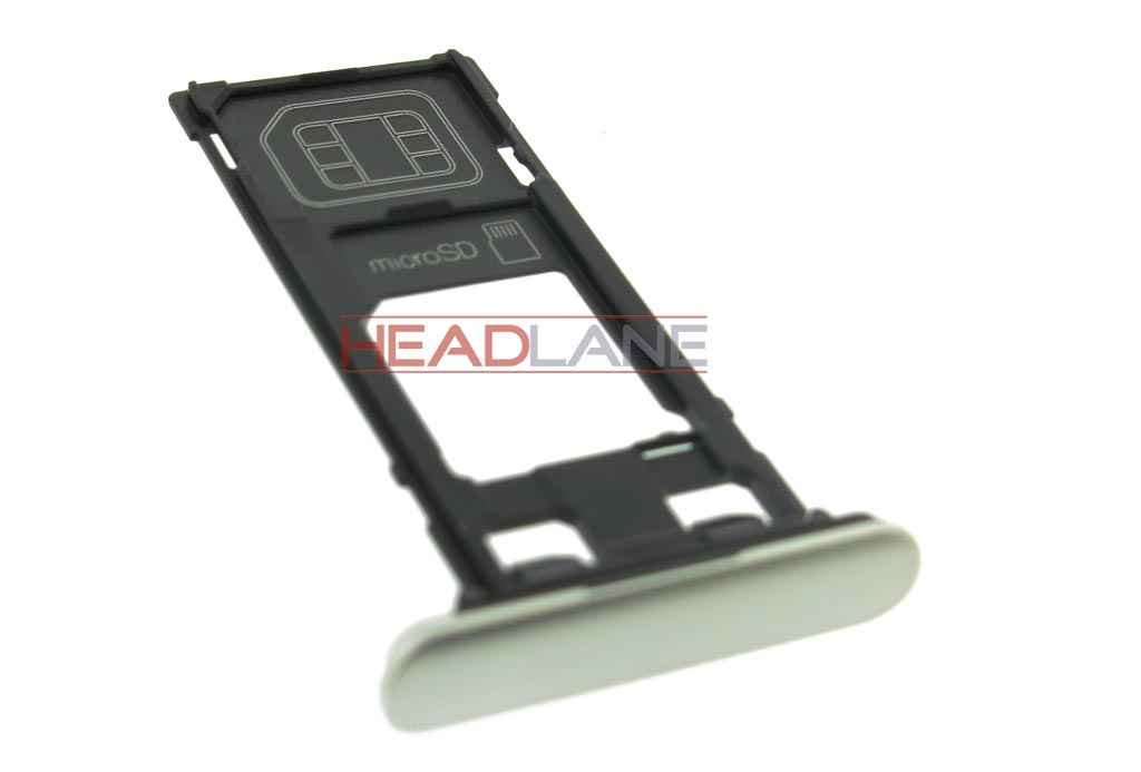 Sony F8331 Xperia XZ SIM / MicroSD Card Tray - Silver