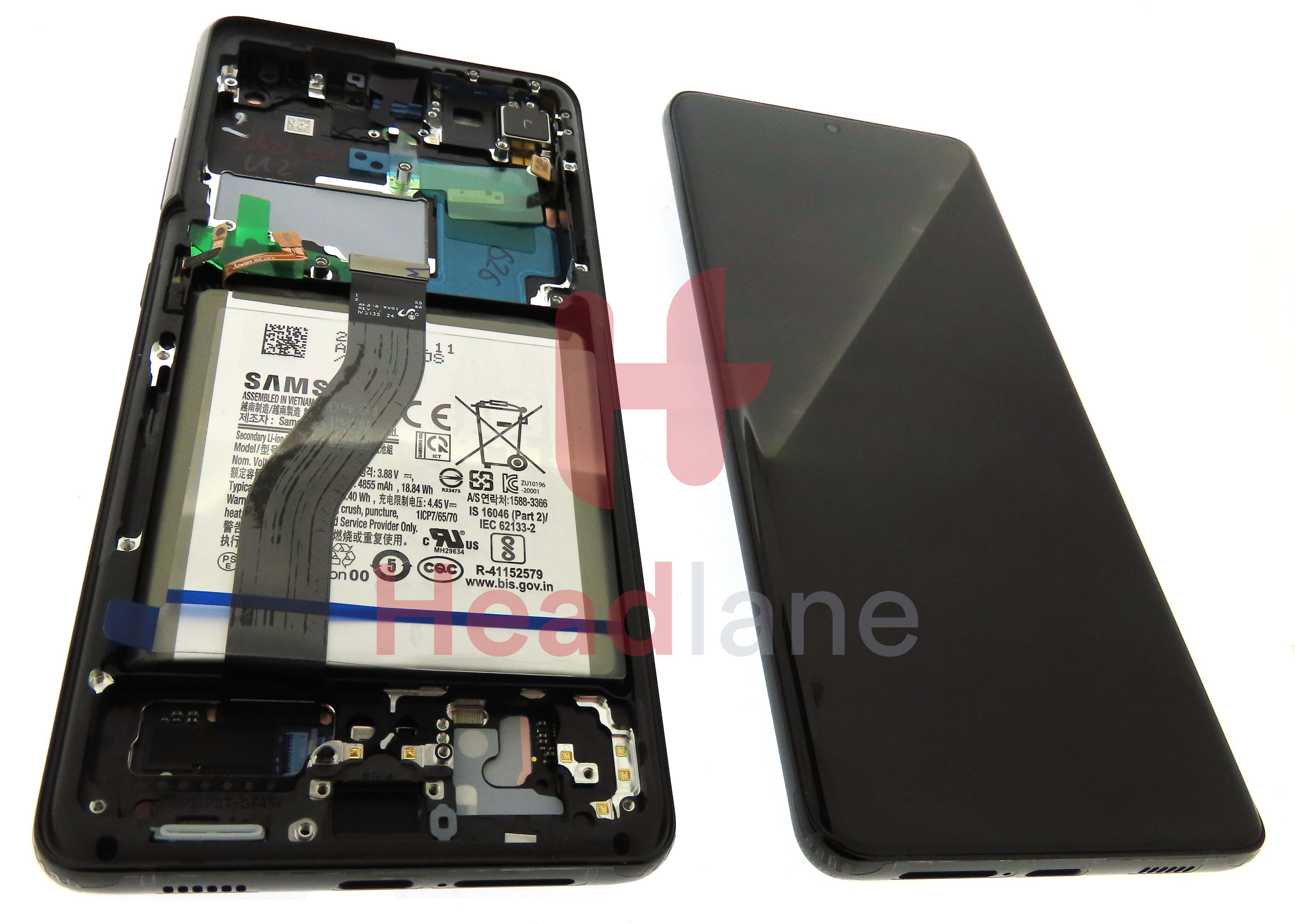 Samsung SM-G988 Galaxy S20 Ultra LCD Display / Screen + Touch + Battery - Black (No Camera)