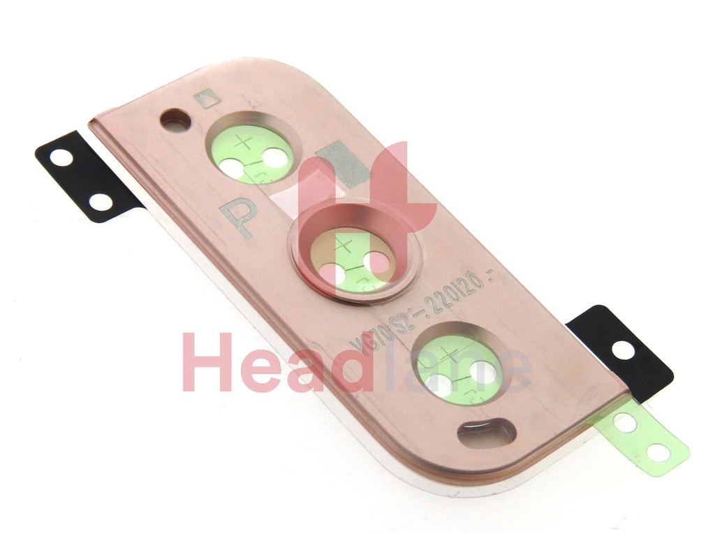 Samsung SM-S906 Galaxy S22+ / Plus Camera Decoration / Cover - Pink Gold