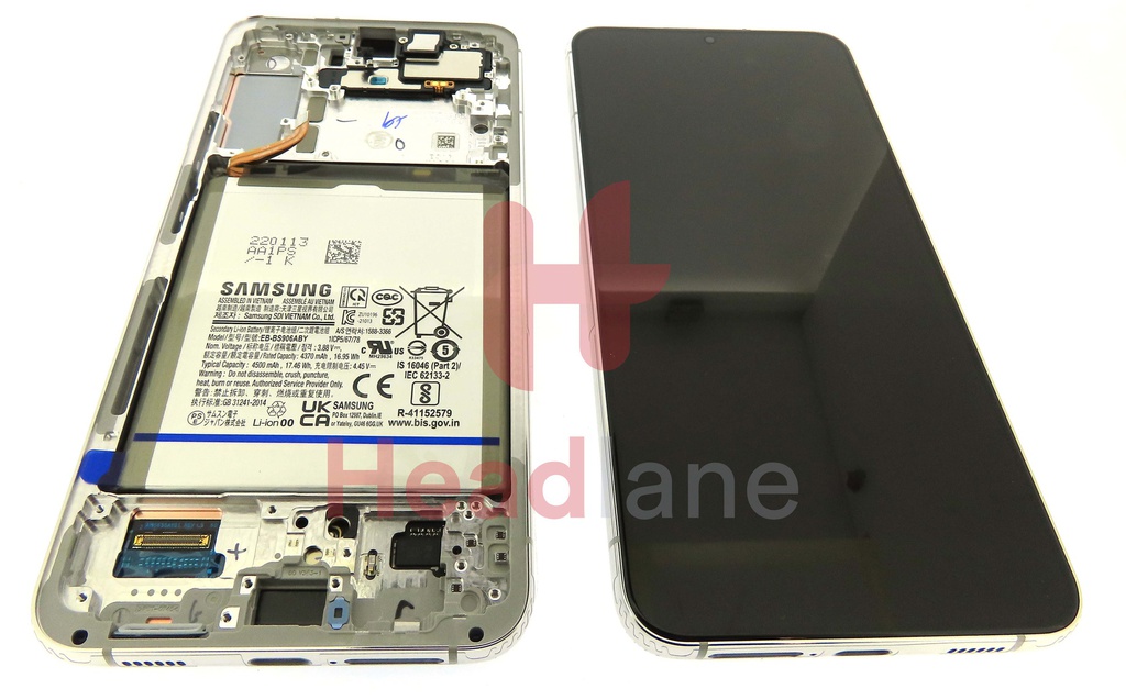 Samsung SM-S906 Galaxy S22+ / Plus LCD Display / Screen + Touch + Battery - Phantom White