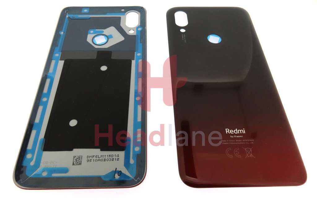 Xiaomi Redmi 7 Back / Battery Cover - Black /Red