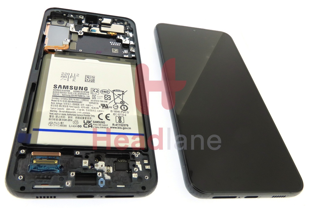 Samsung SM-S906 Galaxy S22+ / Plus LCD Display / Screen + Touch + Battery - Phantom Black