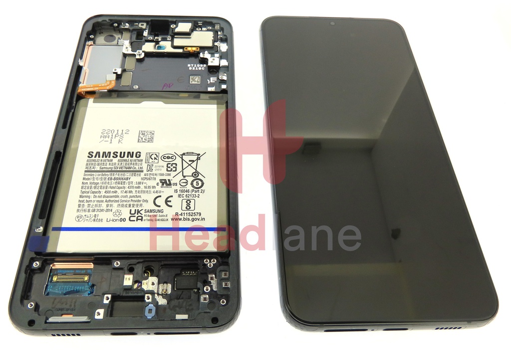 Samsung SM-S906 Galaxy S22+ / Plus LCD Display / Screen + Touch + Battery - Phantom Black