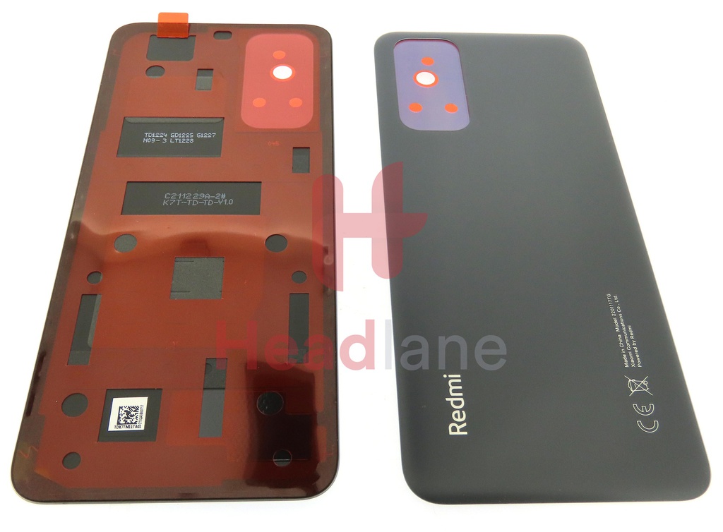 Xiaomi Redmi Note 11 Back / Battery Cover - Black / Grey