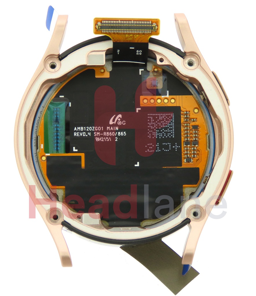 Samsung SM-R860 Galaxy Watch4 40mm BT LCD Display / Screen + Touch - Pink Gold