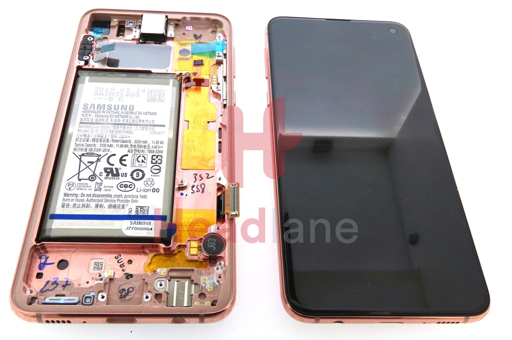 Samsung SM-G970 Galaxy S10E LCD Display / Screen + Touch + Battery - Flamingo Pink