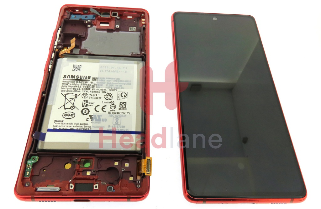 Samsung SM-G781 Galaxy S20 FE 5G LCD Display / Screen + Touch + Battery - Cloud Red