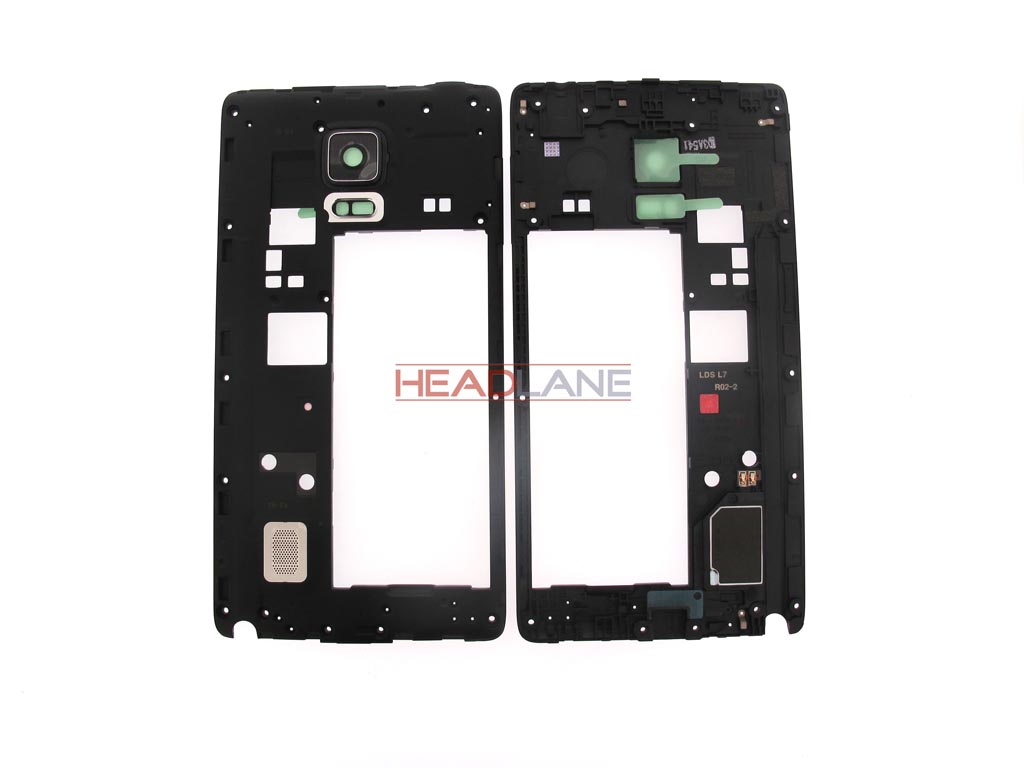 Samsung SM-N915FY Note Edge Middle Cover / Chassis - Black